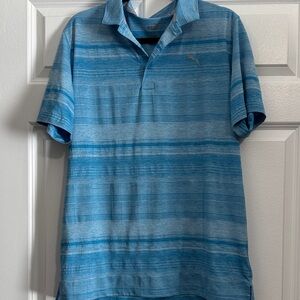 Puma Men's Ocean Blue Polo Shirt